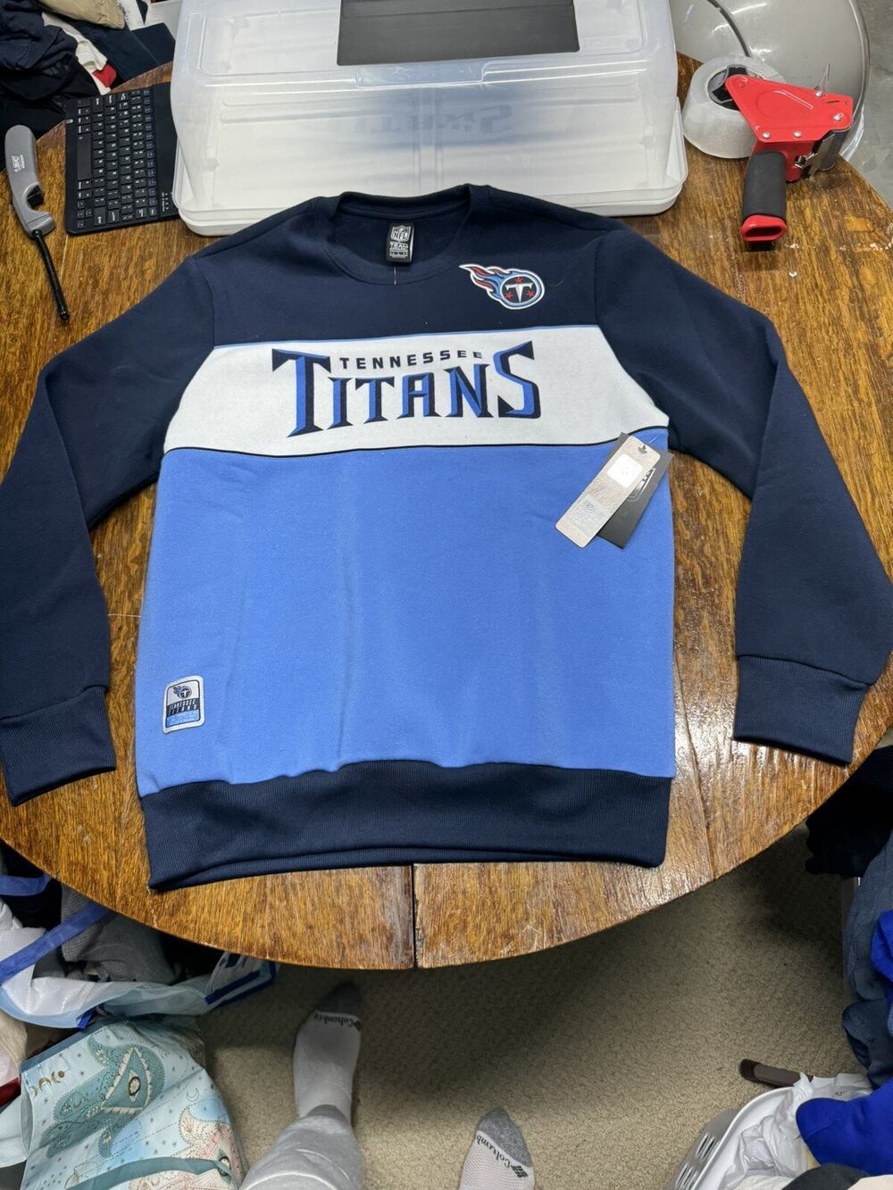 Tennessee Titans NFL Football Crewneck Sweatshirt Sz Large